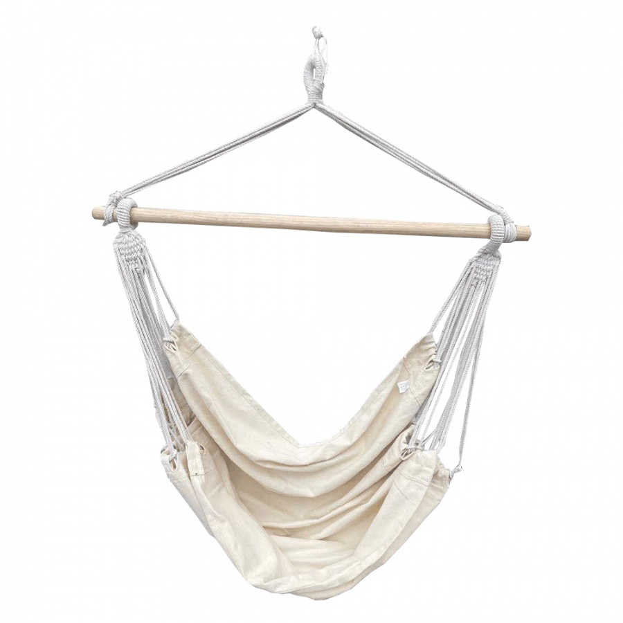 Závěsné houpací křeslo lindo new - bílá/béžová