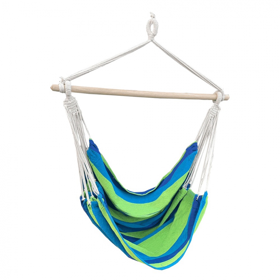 Závěsné houpací křeslo lindo new - bílá/modrá/zelená