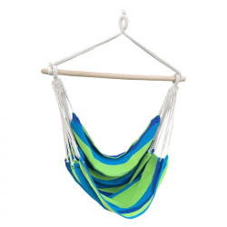 Závěsné houpací křeslo lindo new - bílá/modrá/zelená