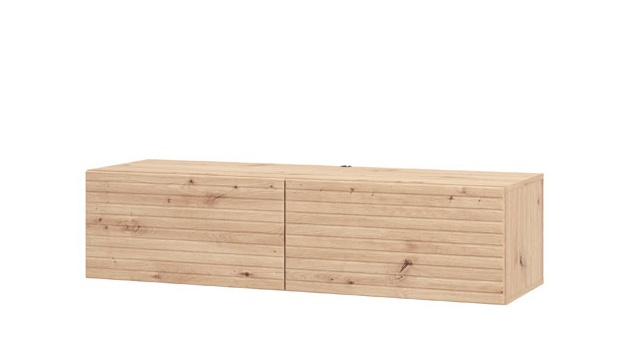 Závěsný tv stolek 128 cm raffe - dub artisan