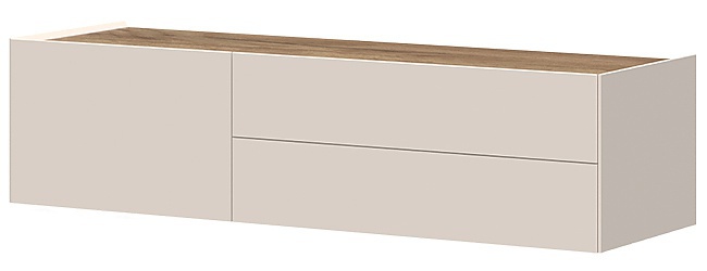 Závěsný tv stolek 148 ambrosia - béžová/dub tobacco