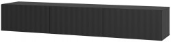 Závěsný tv stolek 192cm vision - dub černý/černá