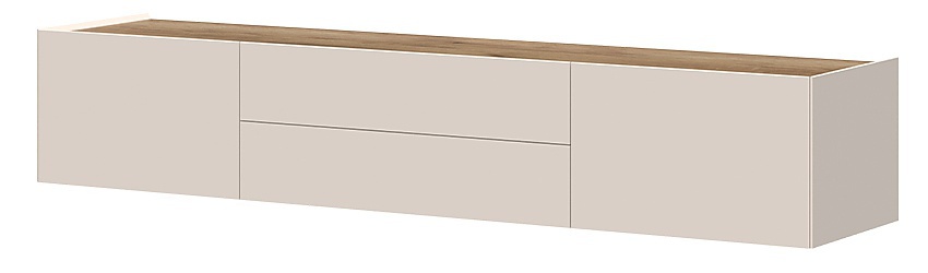 Závěsný tv stolek 206 ambrosia - béžová/dub tobacco