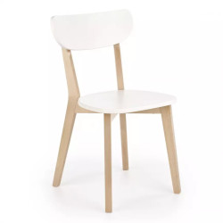 Židle Buggi dřevo/MDF bílá 45x50x81