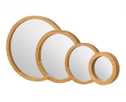 Zrcadla rustikální lus 04 komplet 4 - k17 - bílý vosk