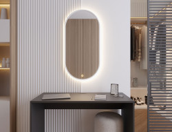 Zrcadlo Arducati Barva korpusu: Bílá, Varianta: Osvětlení A