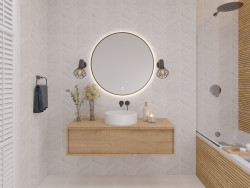 Zrcadlo Divissi Rozměry: 80 cm, Varianta: Osvětlení A