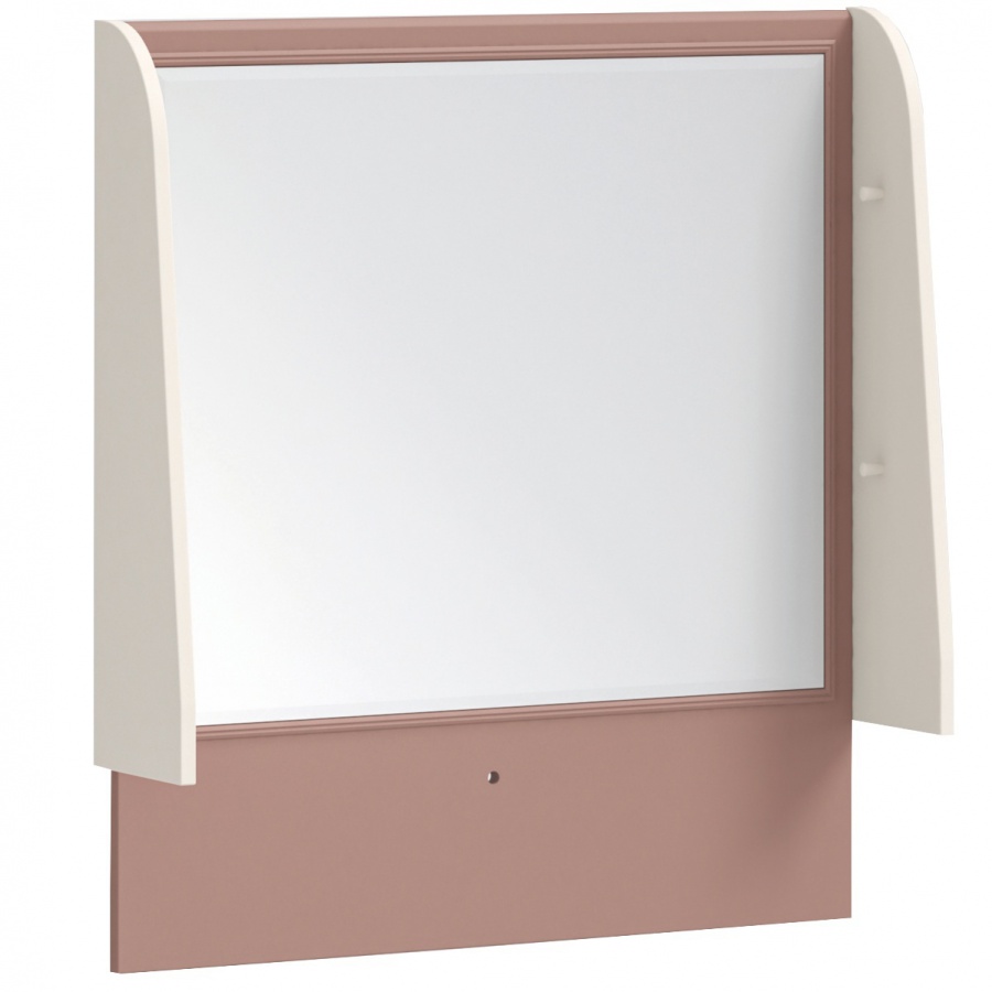 Zrcadlo ke komodě beauty - béžová/růžová