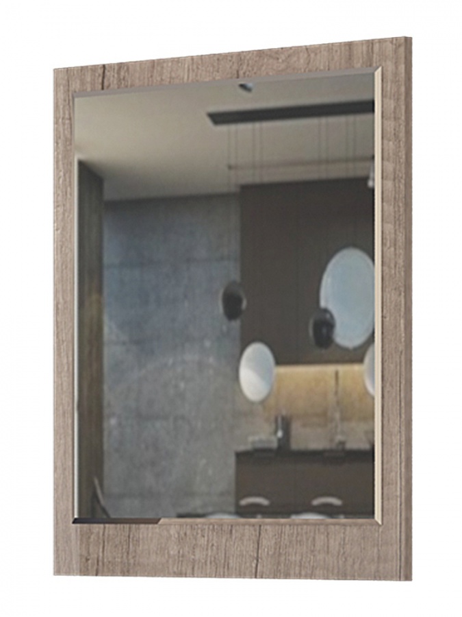 Zrcadlo orson- bílá/dub tmavý nebraska