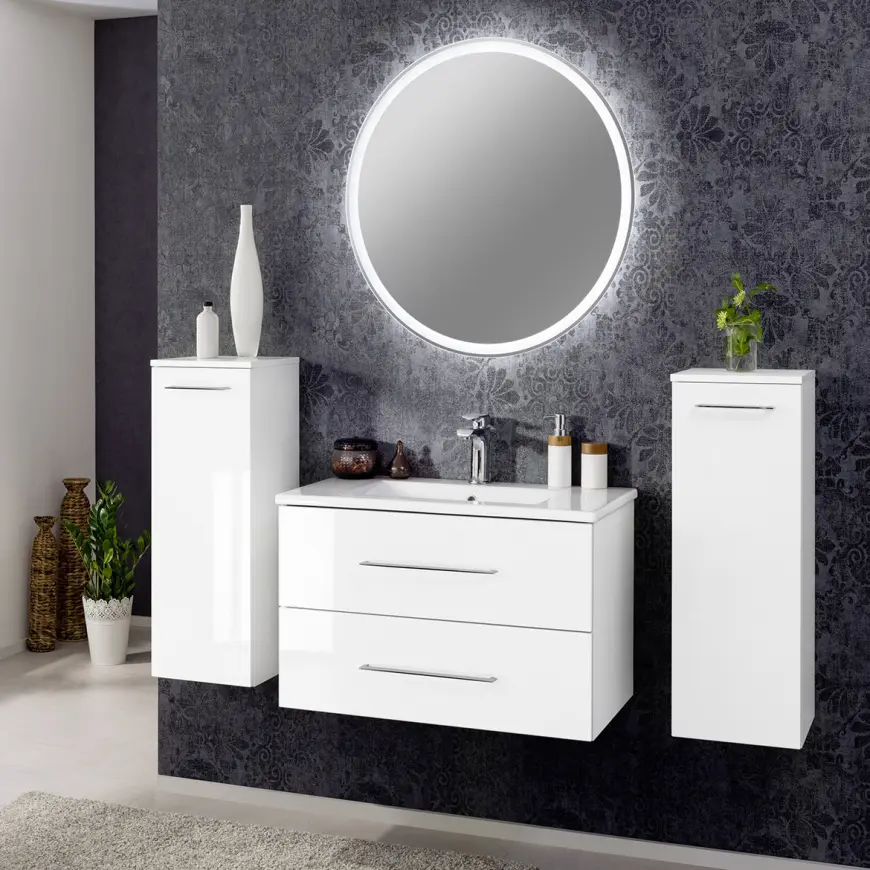 Zrkadlo rund 80 led 80x2,5 84565